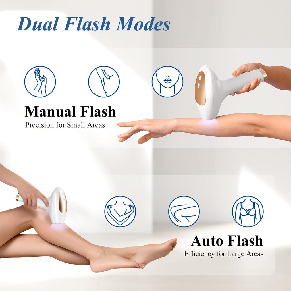 Xsoul IPL Laser Hair Removal Device – Ice Cooling, 9 Energy Levels