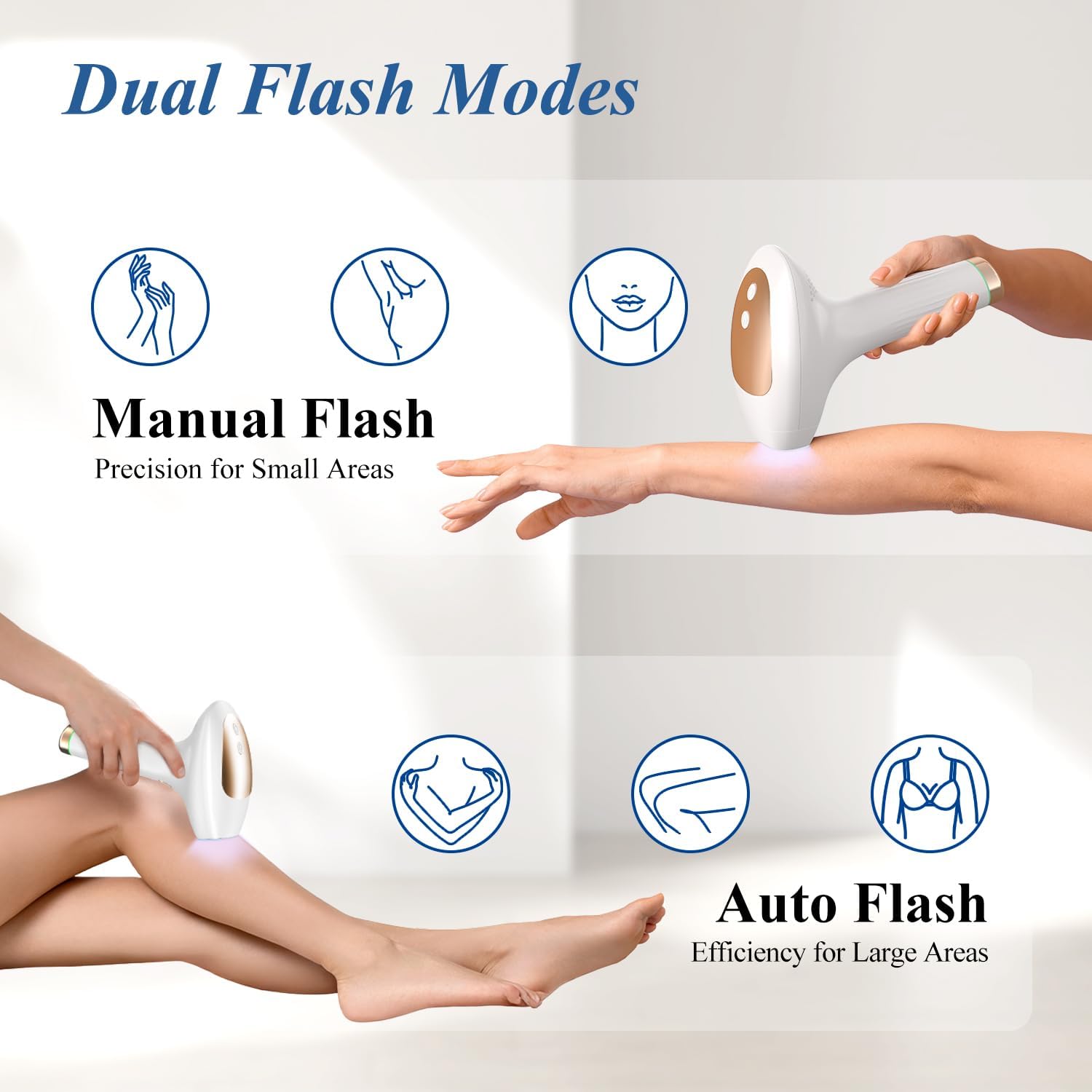 Xsoul IPL Laser Hair Removal Device – Ice Cooling, 9 Energy Levels