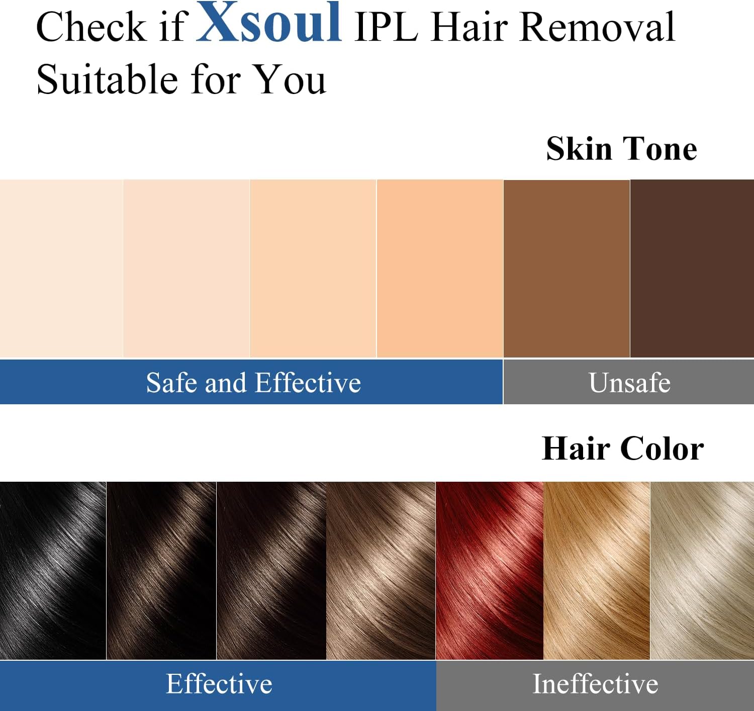 Xsoul IPL Laser Hair Removal Device – Ice Cooling, 9 Energy Levels