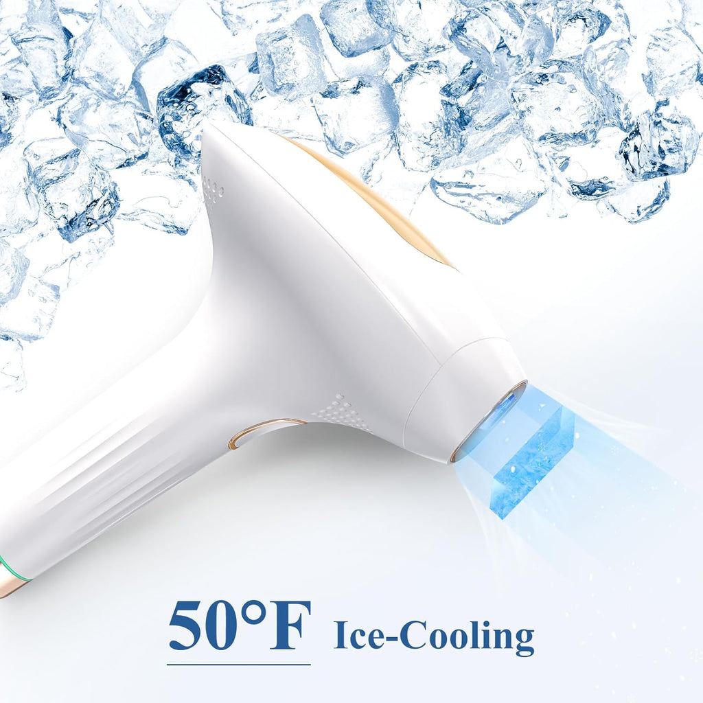 Xsoul IPL Laser Hair Removal Device – Ice Cooling, 9 Energy Levels