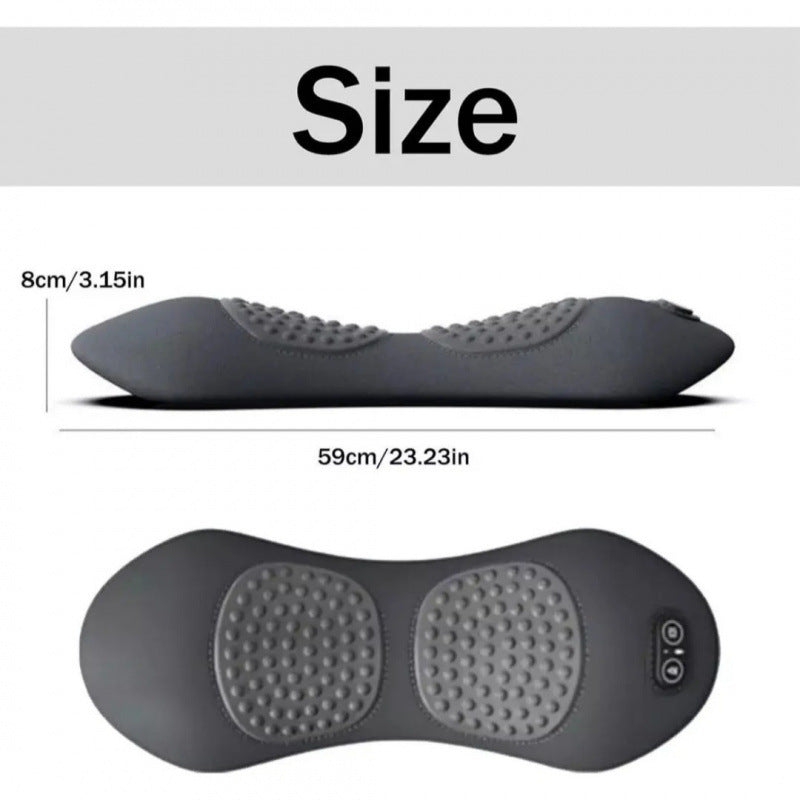 Multifunctional Lumbar Massage Pillow with Heating and Vibration