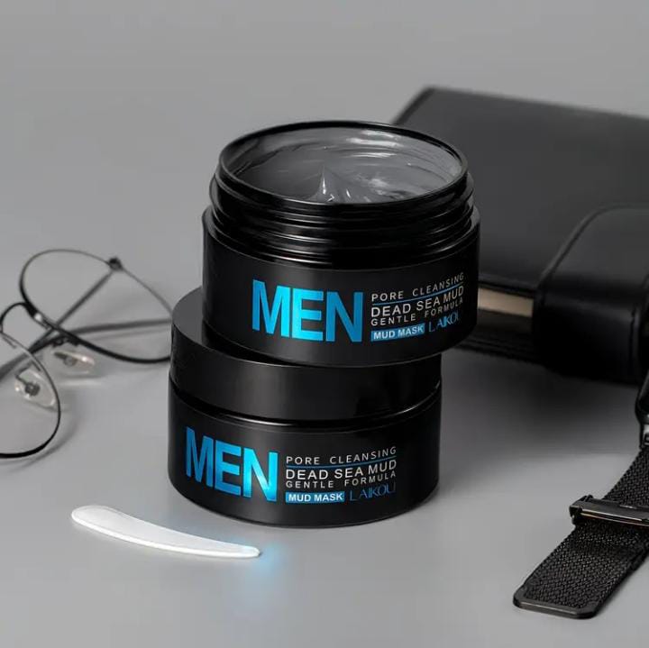 LAIKOU Men Dead Sea Mud Mask | 100g | Shea Butter & Hyaluronic Acid