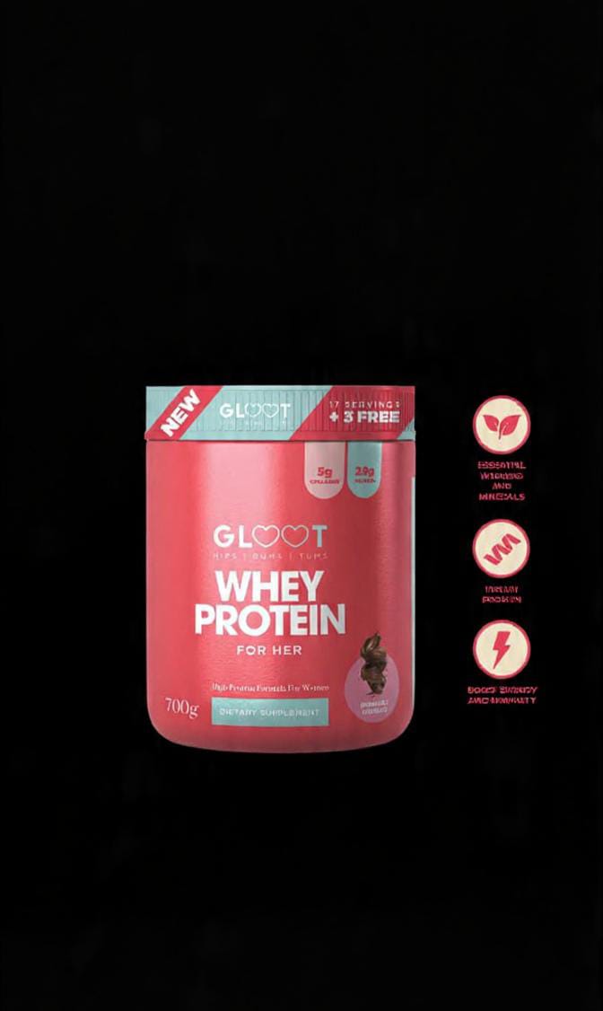 Gloot Whey Protein For Her – Rich Double Chocolate