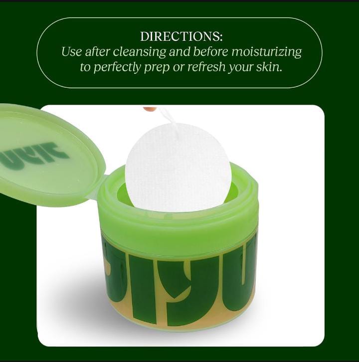 Jiyu Skin Cell Renewal & Rejuvenation Toning Face Pads – 100 Pads