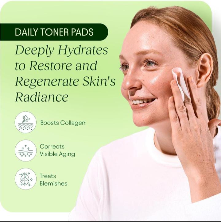 Jiyu Skin Cell Renewal & Rejuvenation Toning Face Pads – 100 Pads