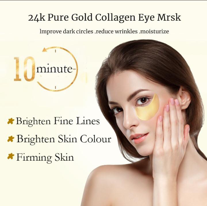Bright Eyes 24K Gold Collagen Eye Mask – Anti-Aging & Dark Circle Treatment