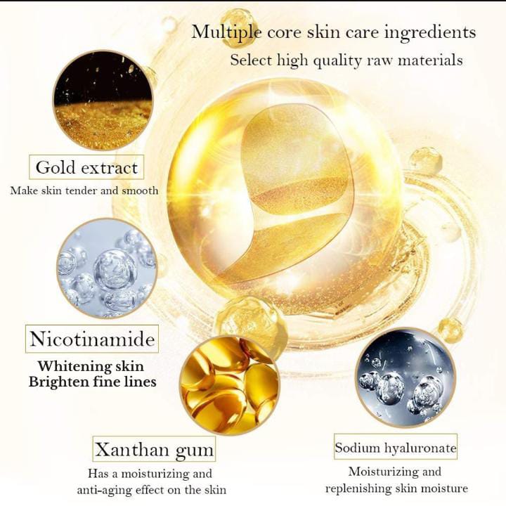 Bright Eyes 24K Gold Collagen Eye Mask – Anti-Aging & Dark Circle Treatment