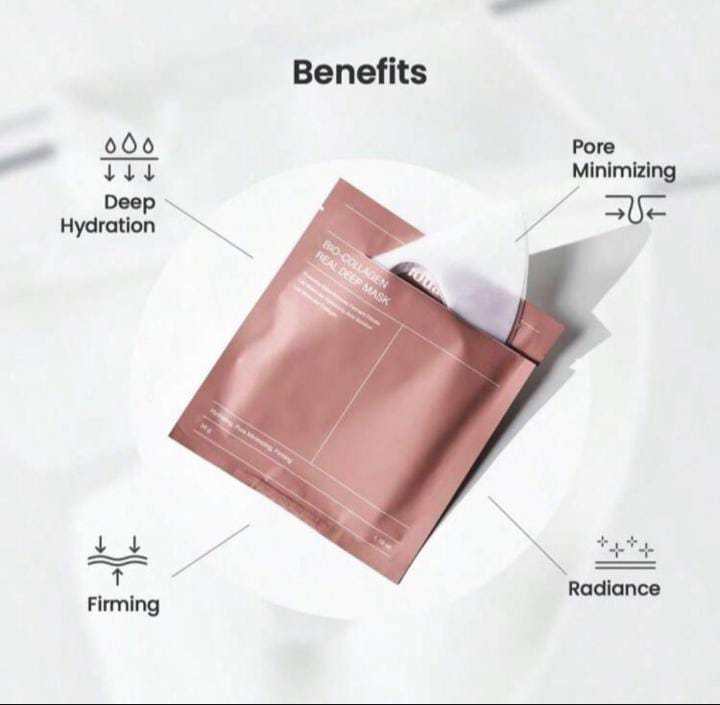 Bio-Collagen Face Mask – Deep Hydration & Radiance Boost (4 Pack)