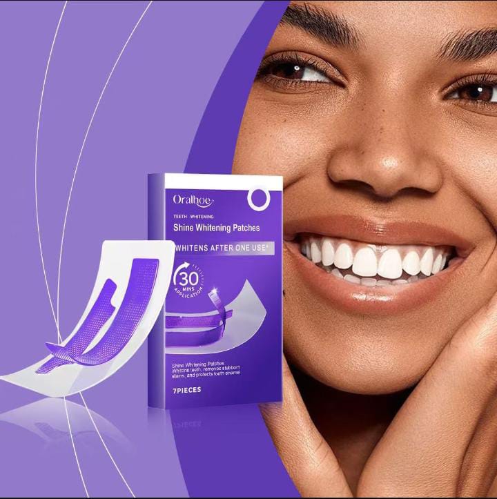 Dissolving Purple Whitening Strips – Up to 4× Whiter Teeth