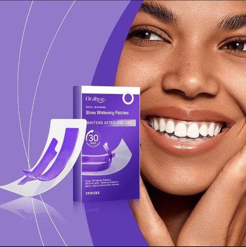 Dissolving Purple Whitening Strips – Up to 4× Whiter Teeth