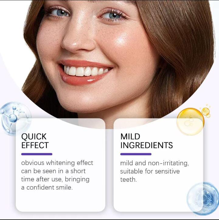 Dissolving Purple Whitening Strips – Up to 4× Whiter Teeth