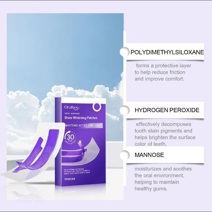 Dissolving Purple Whitening Strips – Up to 4× Whiter Teeth