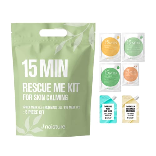 Naisture 15 Min 6-Piece Rescue Me Kit – Calming Skin Reset