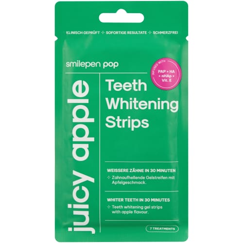 Smilepen Pop Teeth Whitening Strips – Juicy Apple (14 Pack)