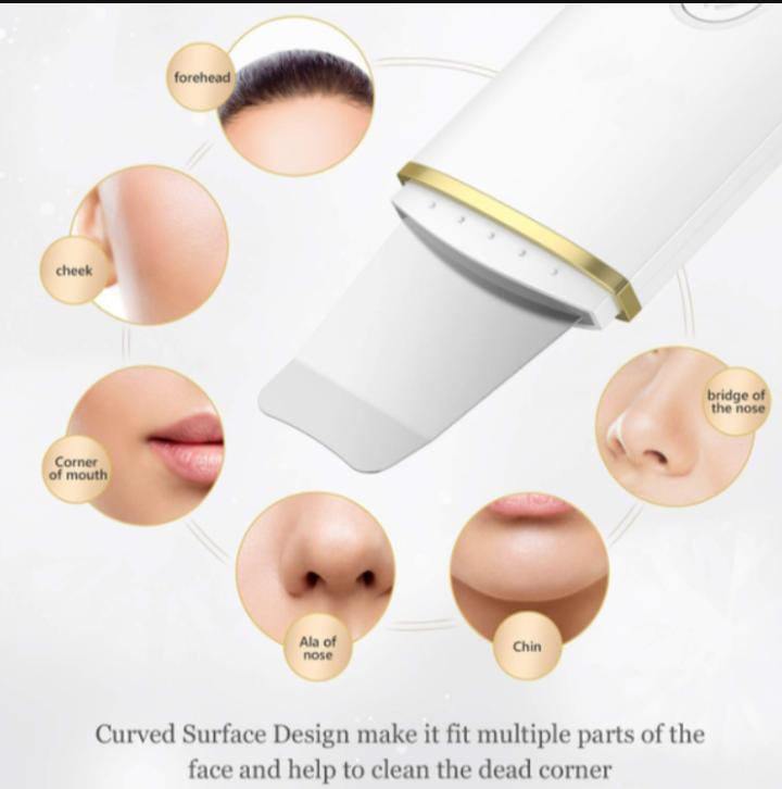 Ultrasonic EMS Facial Cleansing Scrubber