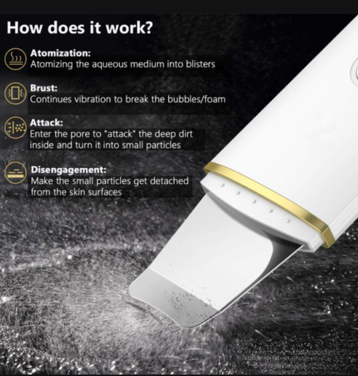 Ultrasonic EMS Facial Cleansing Scrubber