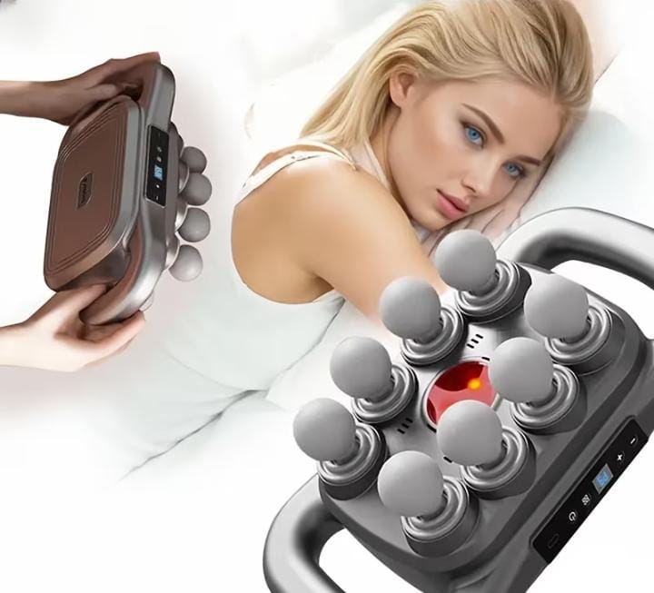 8-Head Deep Tissue Massage Gun | USB Rechargeable