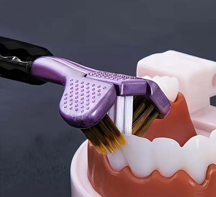 4-Piece Ultra-Soft Three-Sided Toothbrush Set