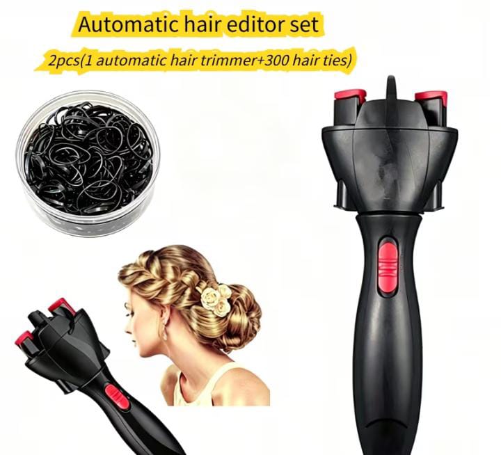 Automatic Hair Braider | Wireless One-Key Twist, Braid & Curl Tool