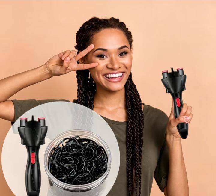 Automatic Hair Braider | Wireless One-Key Twist, Braid & Curl Tool