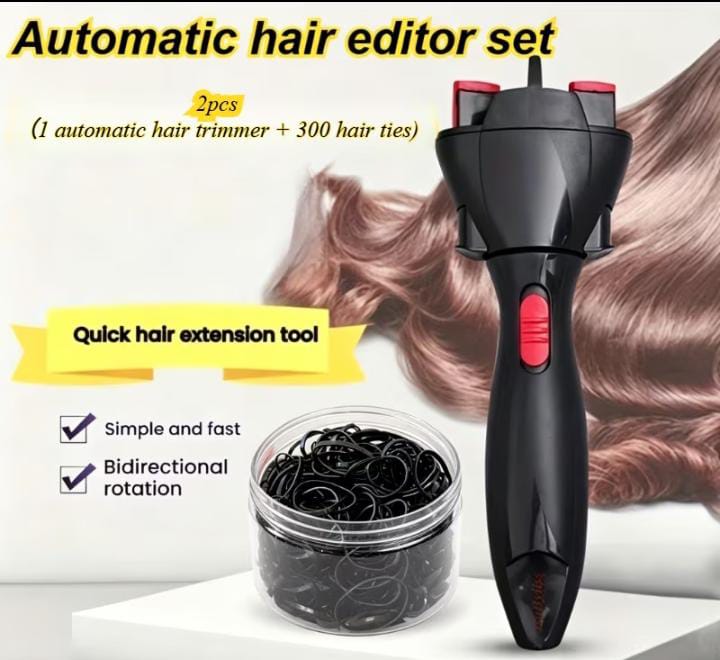 Automatic Hair Braider | Wireless One-Key Twist, Braid & Curl Tool