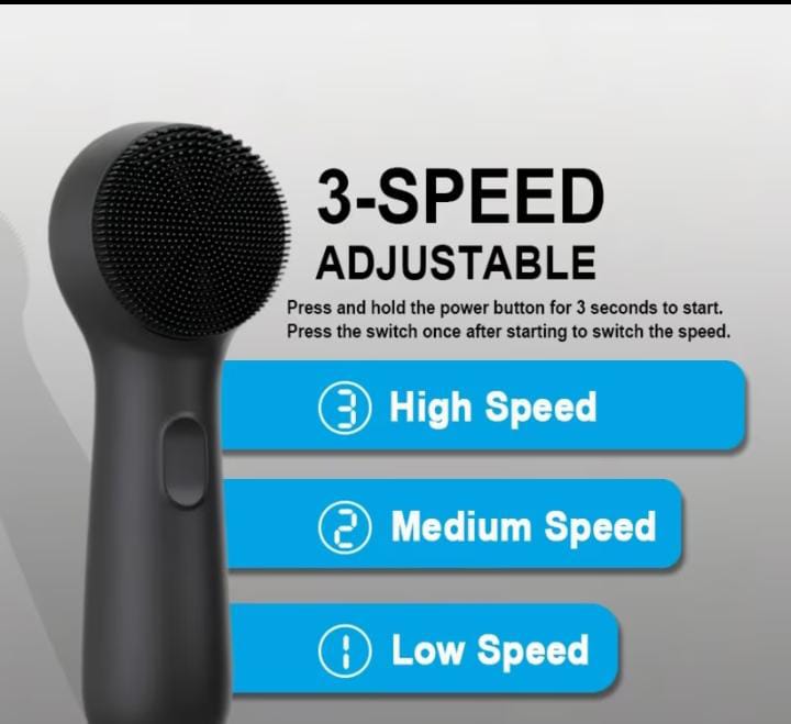 Sonic Silicone Facial Cleansing Brush | USB Rechargeable Deep Pore Cleaner & Exfoliator
