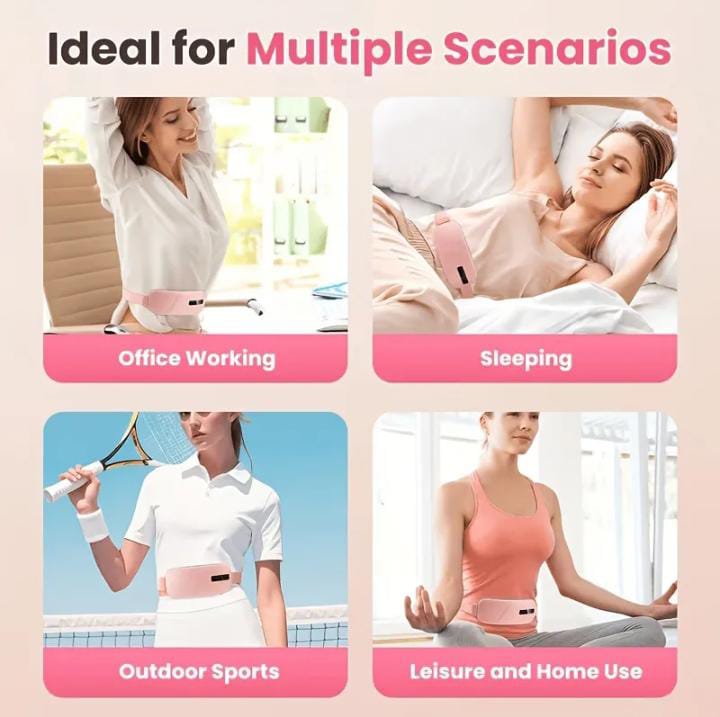 Portable Menstrual Heating Pad with Vibration Massage