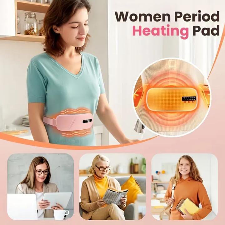 Portable Menstrual Heating Pad with Vibration Massage