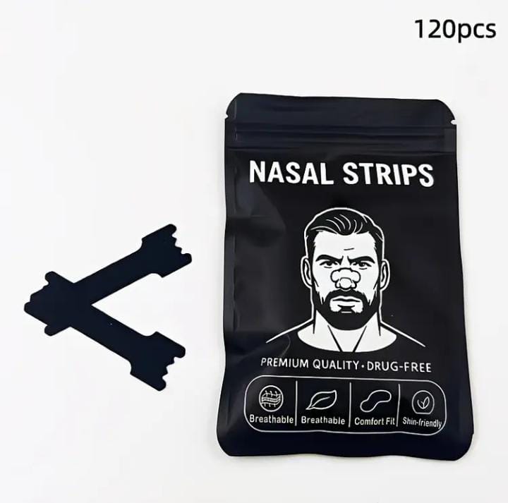 Black Breathable Nose Strips | 120pcs | Soft & Flexible