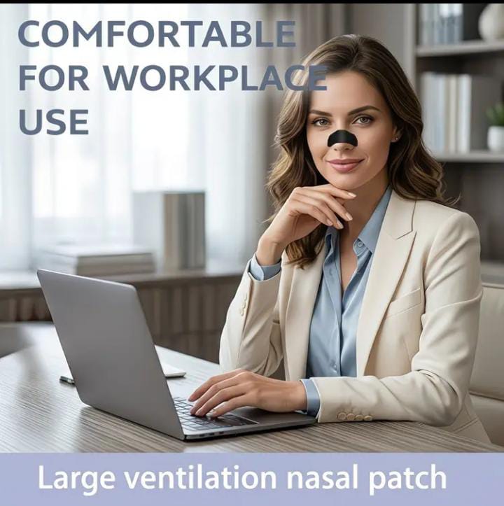 Black Breathable Nose Strips | 120pcs | Soft & Flexible
