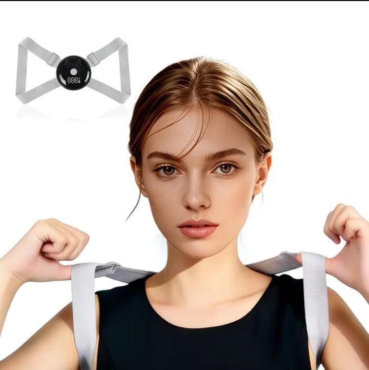 Smart Posture Corrector with Vibration Reminder | LCD Display