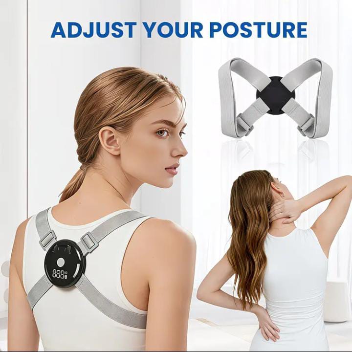 Smart Posture Corrector with Vibration Reminder | LCD Display