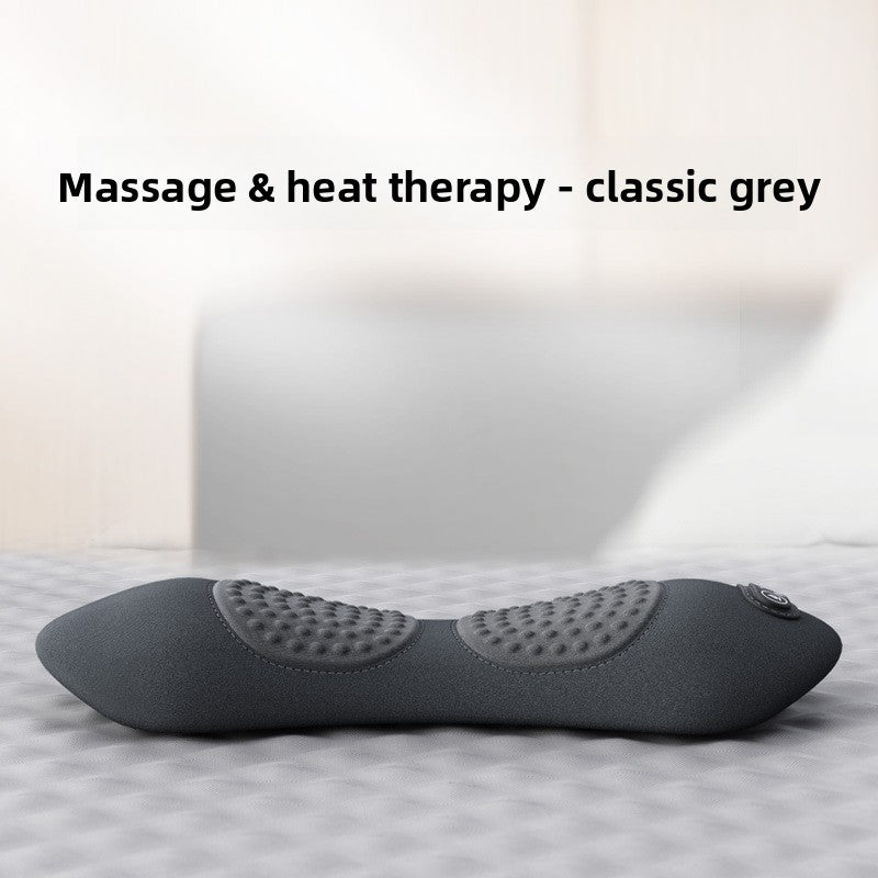 Multifunctional Lumbar Massage Pillow with Heating and Vibration